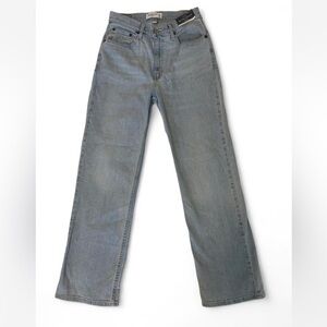 NWT Abercrombie & Fitch Curve Love High Rise 90s Relaxed Jeans Light Wash 26 2R